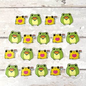 Pansexual Pride Pan Stickers Waterproof 19pc Bundle LGBTQ Flag Green Yellow NEW